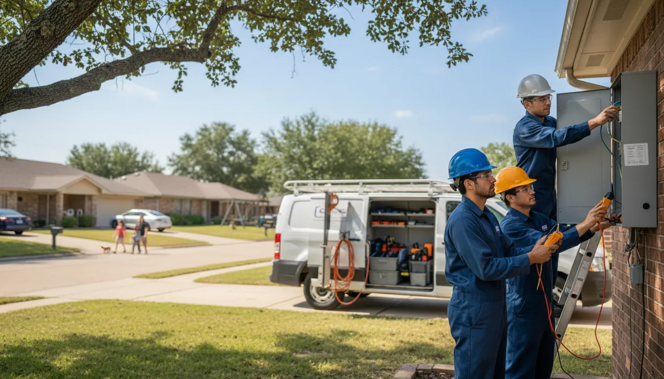Certified electrician providing emergency electrical services in Altus Afb, OK